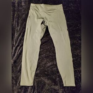 Olive Green ALL IN MOTION xxl Zipper Gym Leggings